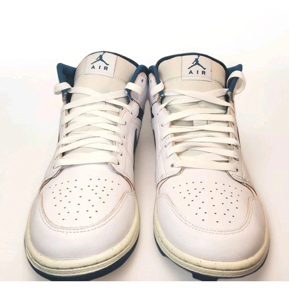 Nike Air Jordan 1 Mid SE Industrial Blue F5215-141 Men's size 11 sneaker shoe‎